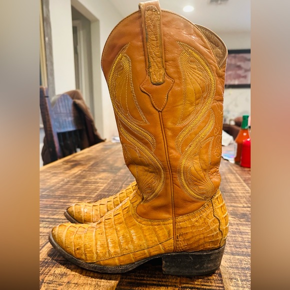 VINTAGE CUADRA MEXICO GATOR WESTERN BOOT MEN OR WOMEN!! Men size 7.5 women 8.5/9 - Picture 10 of 14